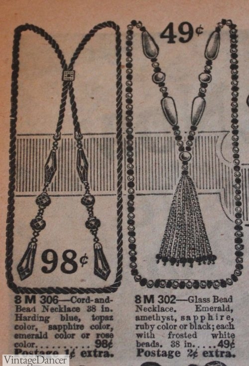 Ladies 1920s Jewelry Styles- Fashion for Flappers