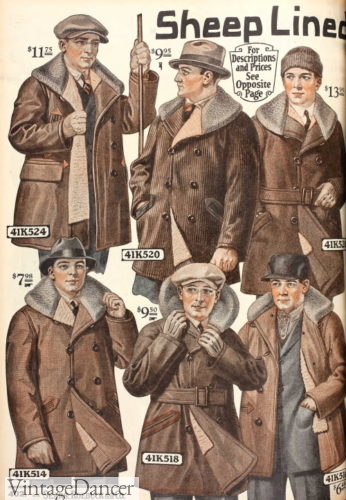 1922 sheepskin lined short coats
