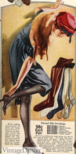 1922 silk stockings nylons tights