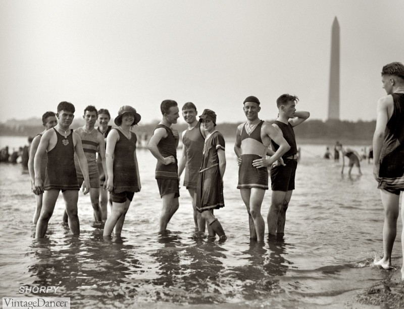 1920s mens swimsuits