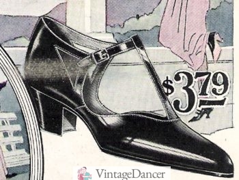 1922 T Strap heels shoes for women at VintageDancer