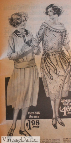 1922 teenage girl middy dress and day dress