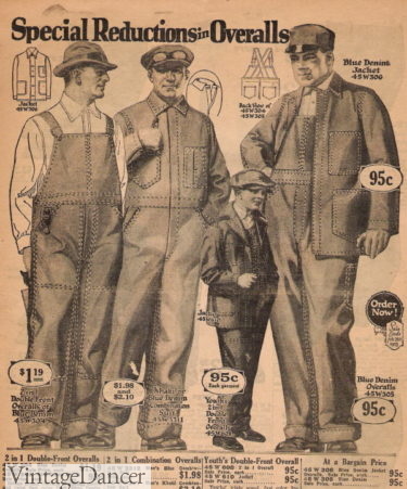 1920s working mens clothing what did it cost