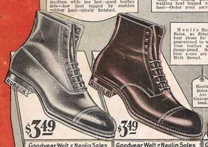 1924 Teen Mens Boots with Cap Toe and Brogue
