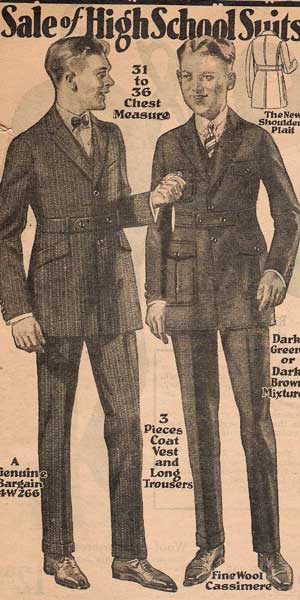 1920s teen boys suits