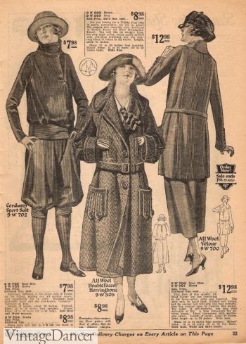 1923 winter tweed clothes