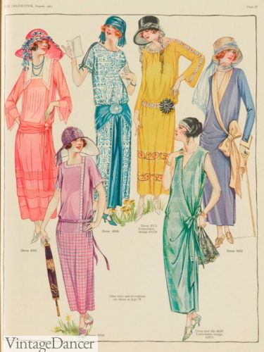 1923 year 1920s fashion women dress summer
