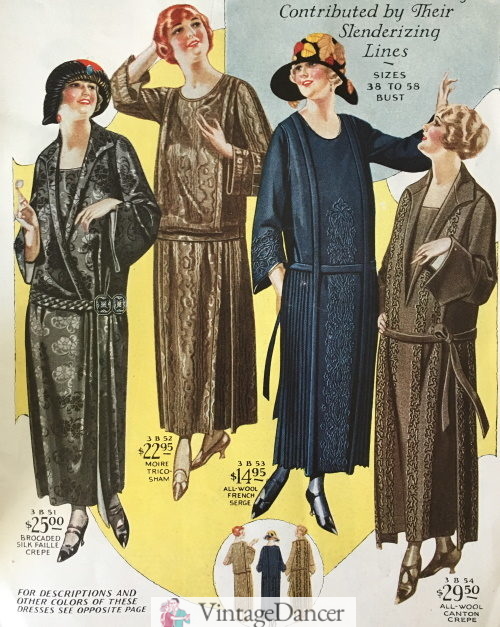 1923 plus size day dresses