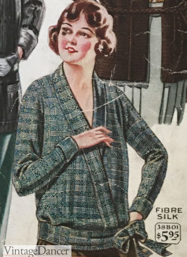1923 silk wrap jacket. See more at VintageDancer