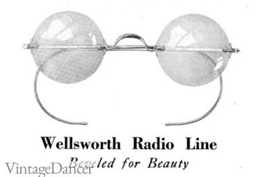 1920s eye glasses rimless