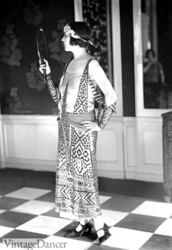 1923 Paul Poiret Egyptian style dress