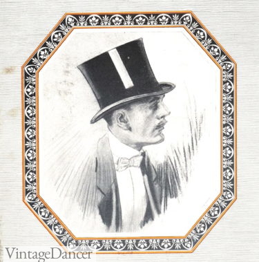 1923 silk top hat mens