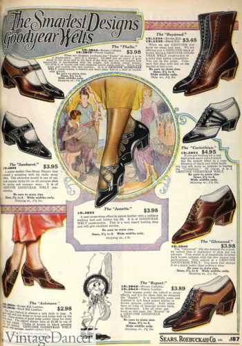 1923 shoes 1920s women footwear