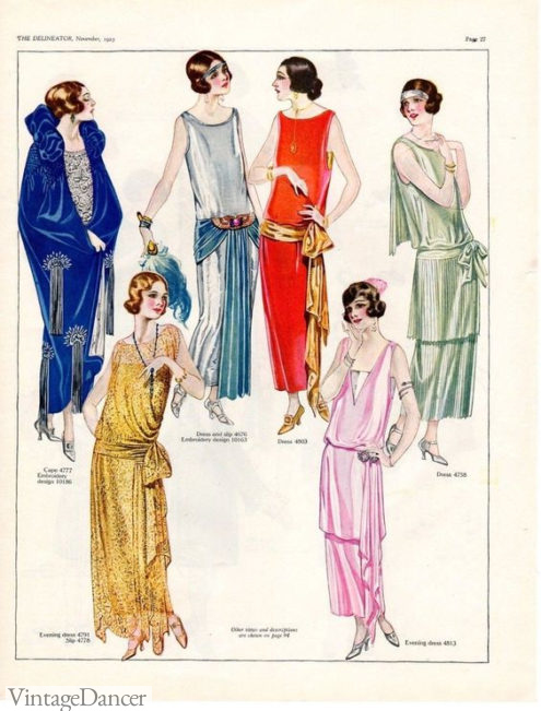 1923 long formal gowns