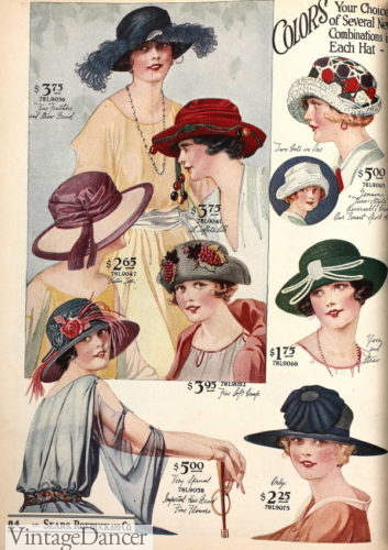 1920s hats spring summer fashion 1923