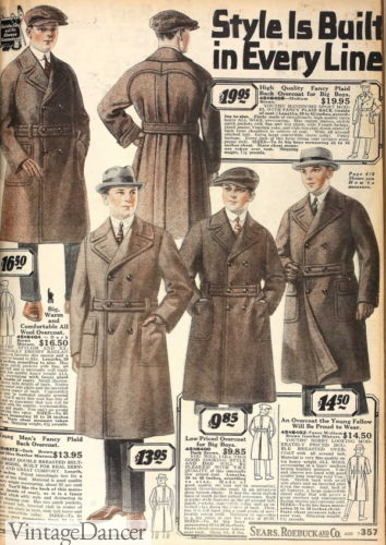 1920s twenties mens trench coat