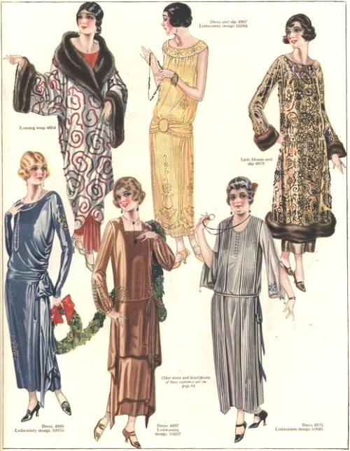 1923 long evening dress and opera coat