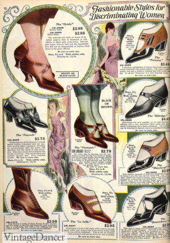 1923 shoes 1920s heels