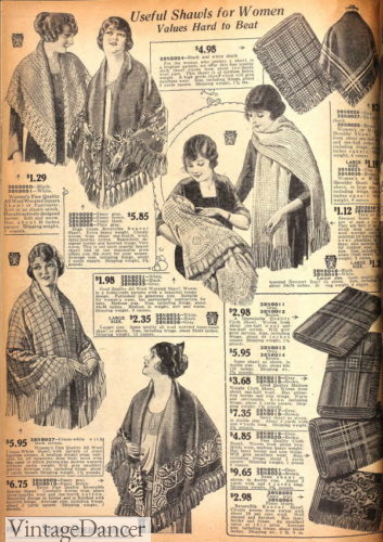 1920s shawls knit winter women clothes