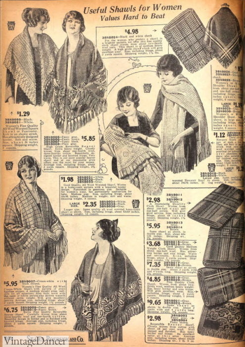 1920s shawls knit winter beaver cloth, blanket clothe, knitted designs 1923