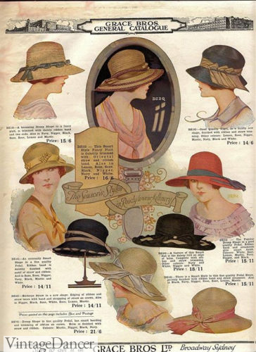 1923 summer straw hats
