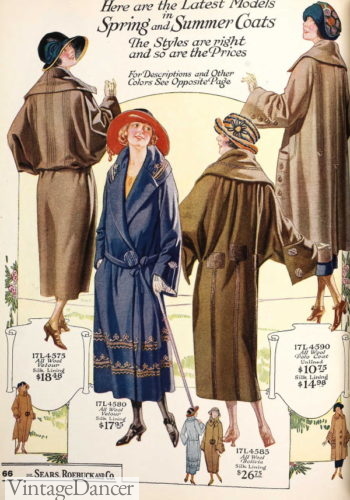 1923 women coat 1920s