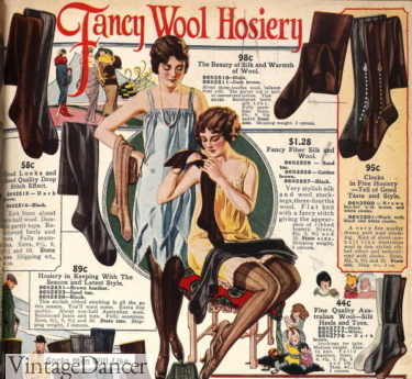 1920s stockings ad women hosiery