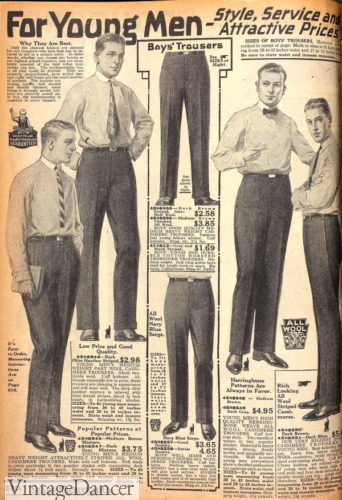 1920s mens trousers pants twenties clothing