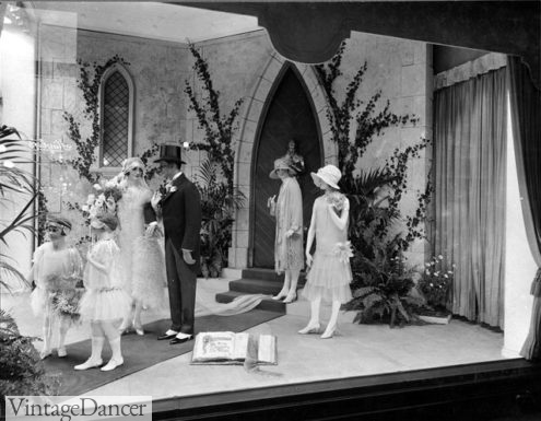 1924 Etons department store wedding display bridal gowns Canada