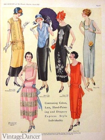 1924 long party dresses