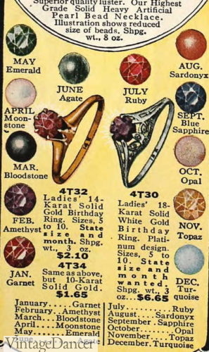 1924 birthstone rings