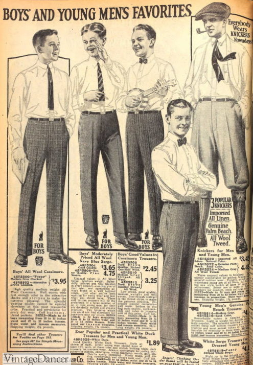 1920s Teenage Boy Fashion with Pictures