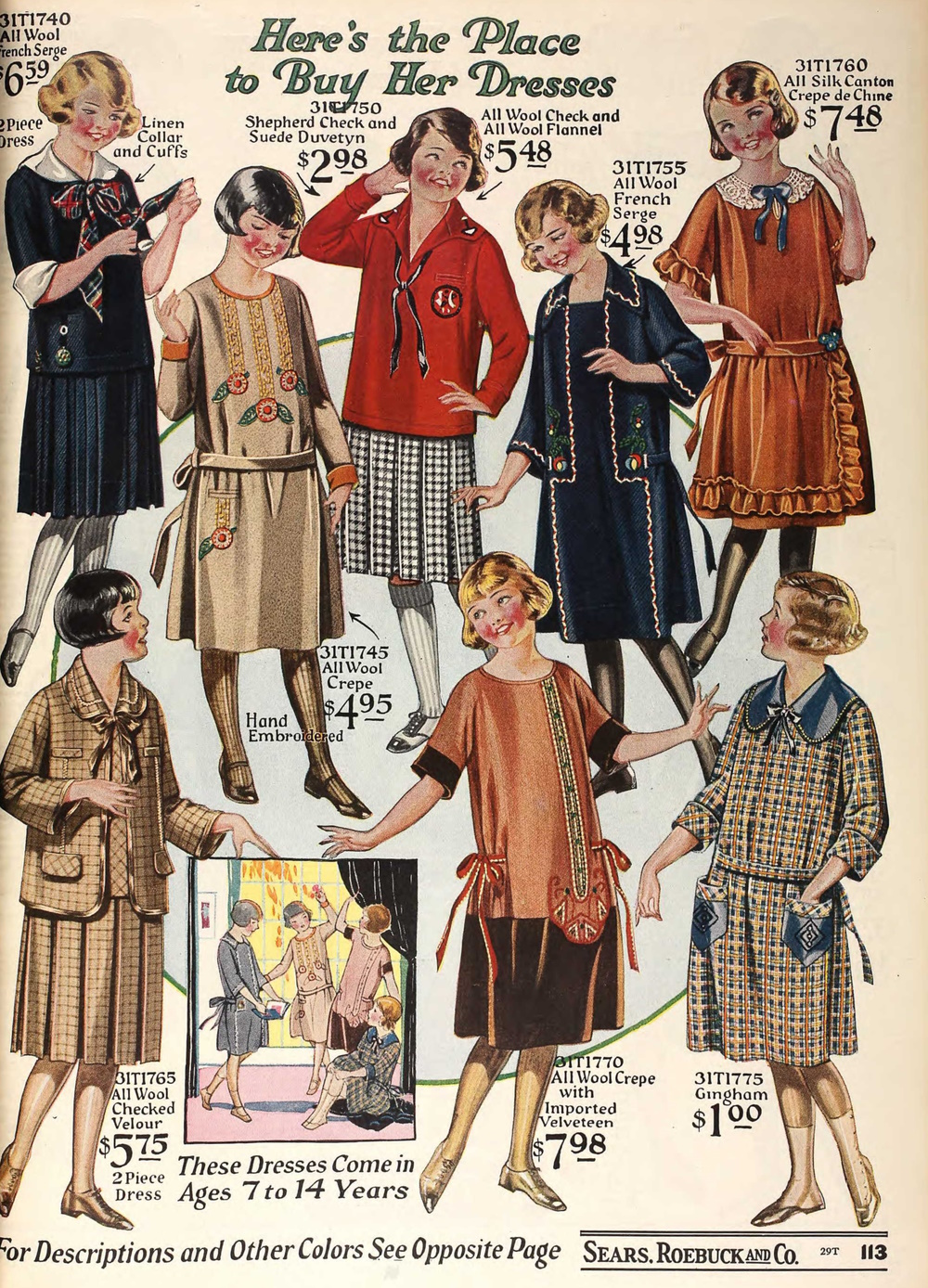1924 girl winter dresses