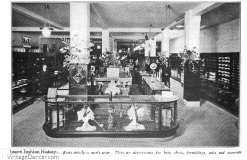 1924, men's clothing store