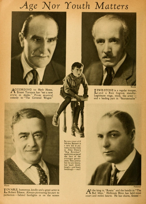 1924 mature actors with thinning hairlines - balding