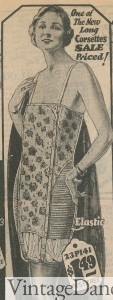 1920s corslet corset bra