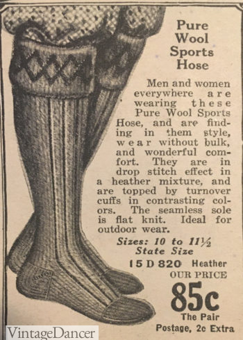 1925 golf socks