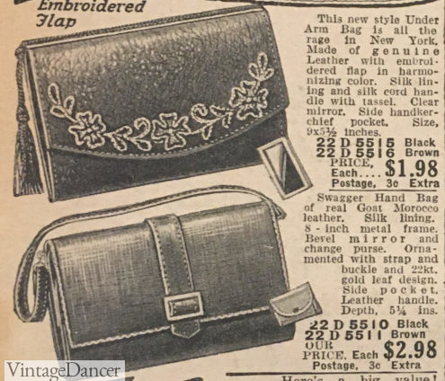 1925 envelope clutch bags