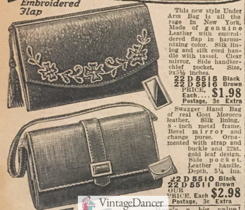 1925 envelope clutch bags