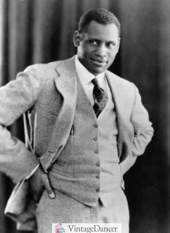 1925 Paul Robeson in a light wool suit