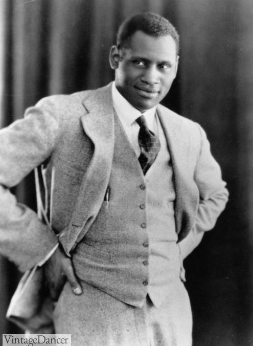 1925 Paul Robeson in a light wool suit
