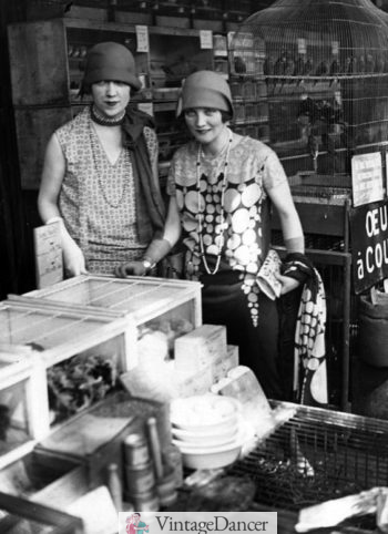 1925 young flapper dress up in afternoon finery