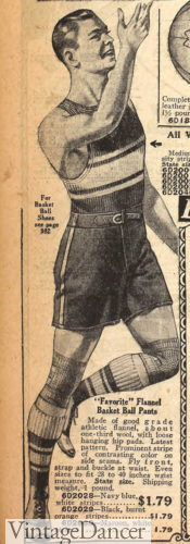 1925 1920s men boys gym clothes (basketball)