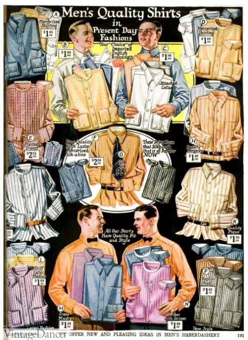 mens 1920's shirts uk