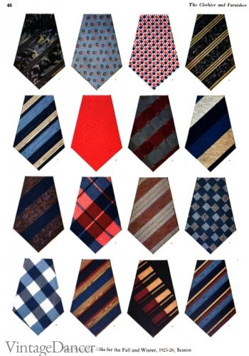 History of 1920s Men&#8217;s Ties, Neckties, Bowties, Vintage Dancer