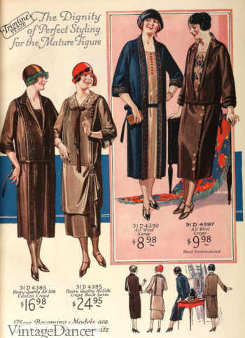 1925 loose belted dresses