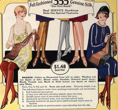 The Various Styles of 1920s Stockings, Tights, Nylons