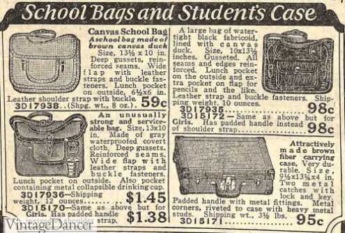 1925 student book bags teen girls boys backpack