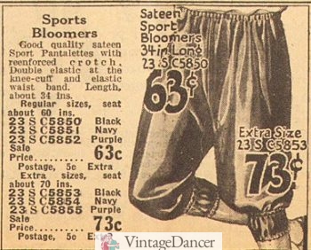 1926 satin sport bloomers