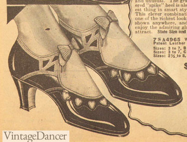 1926 almond toe shoes at VintageDancer